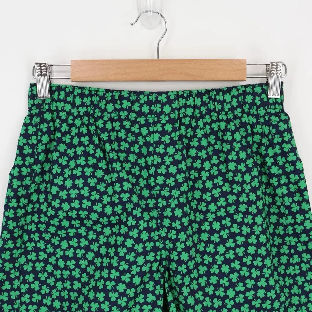 NWT J.Crew Crewcuts Boys' Clover Boxers Navy Green Bright Clover Size XL 12-14